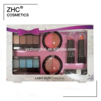 ZH2911 New eyeshadow and lip stick makeup sets with makeup box packing