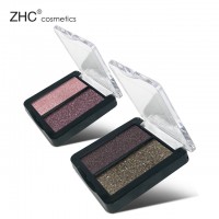 CC30549  Long Lasting makeup glitter eyeshadow metallic eye shadow 2 color eyeshadow powder